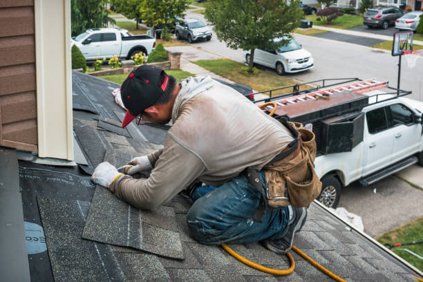Professional Roof Inspection technician working in Jacksontown, OH